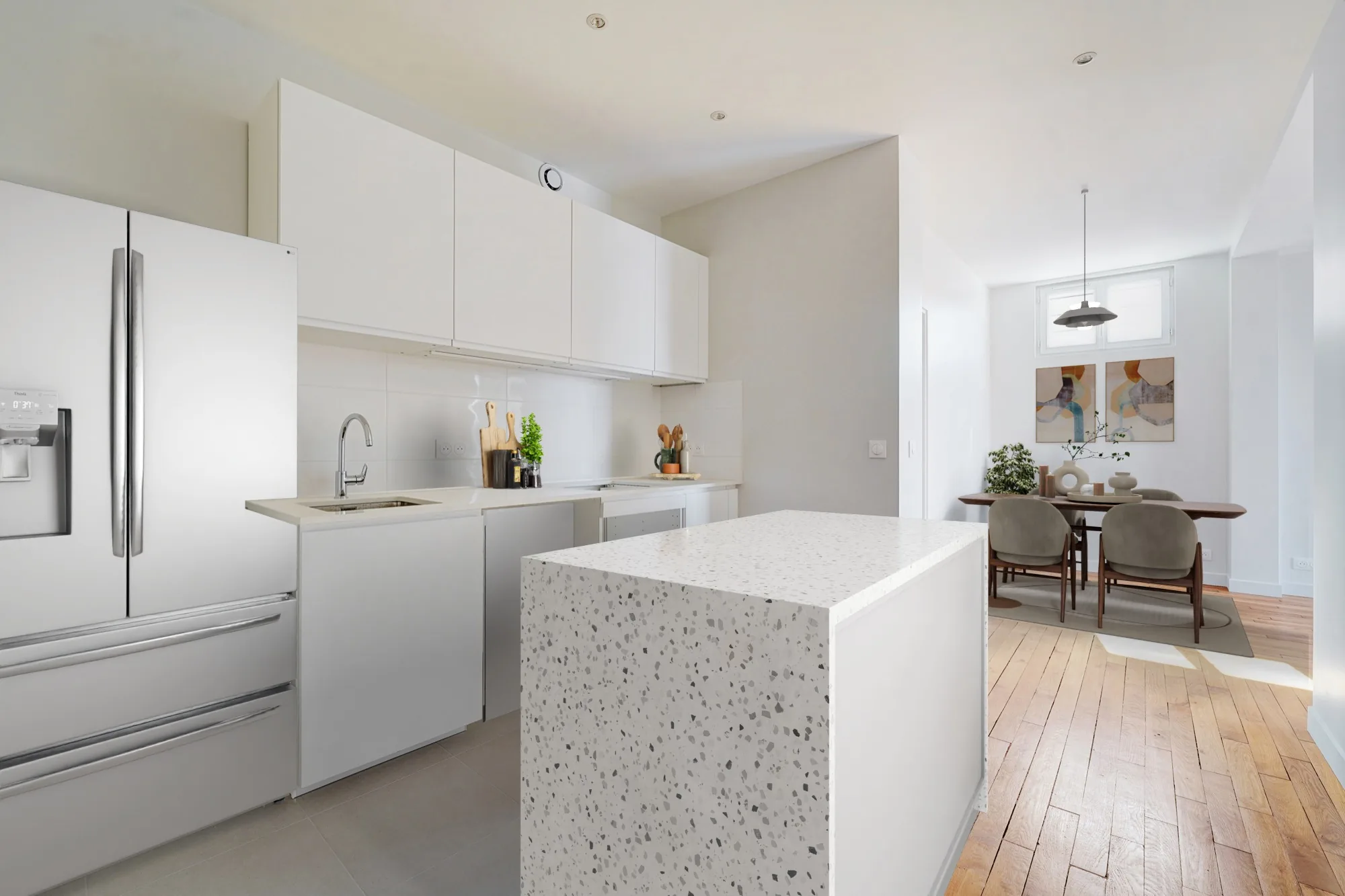 Cuisine aménagée en 3D