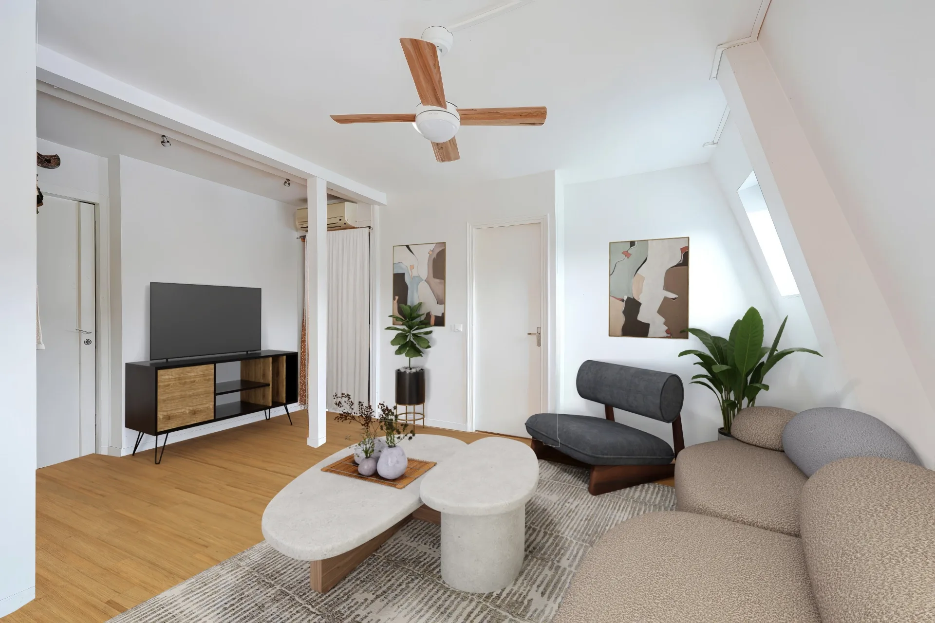 Studio aménagé en 3D
