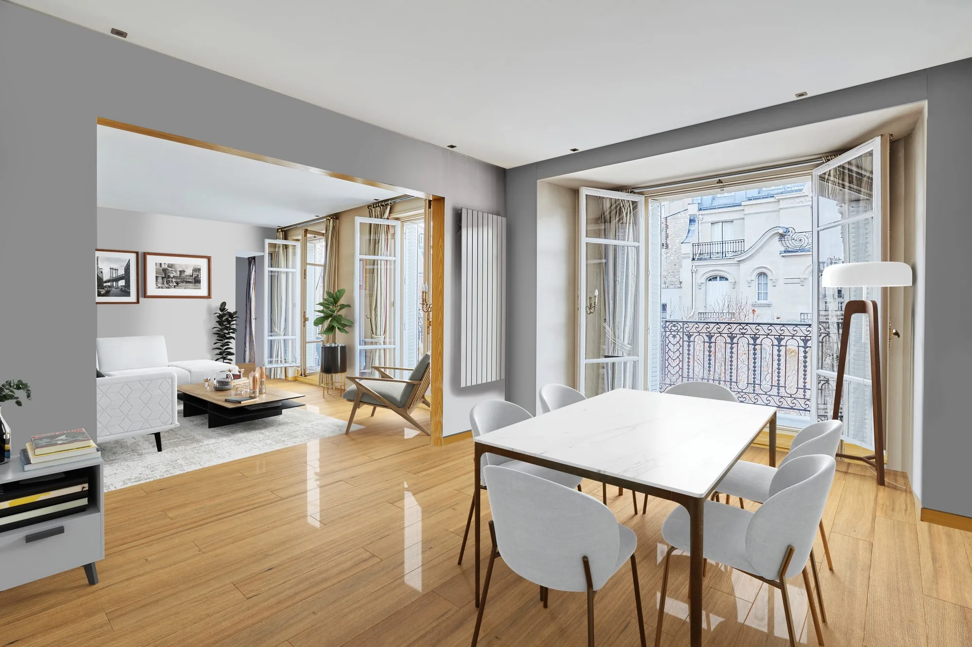 Salle à manger aménagée en 3D
